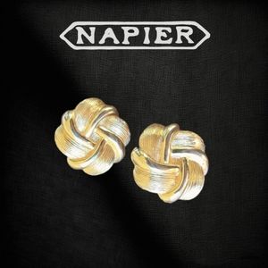 Napier | Vintage gold tone earrings